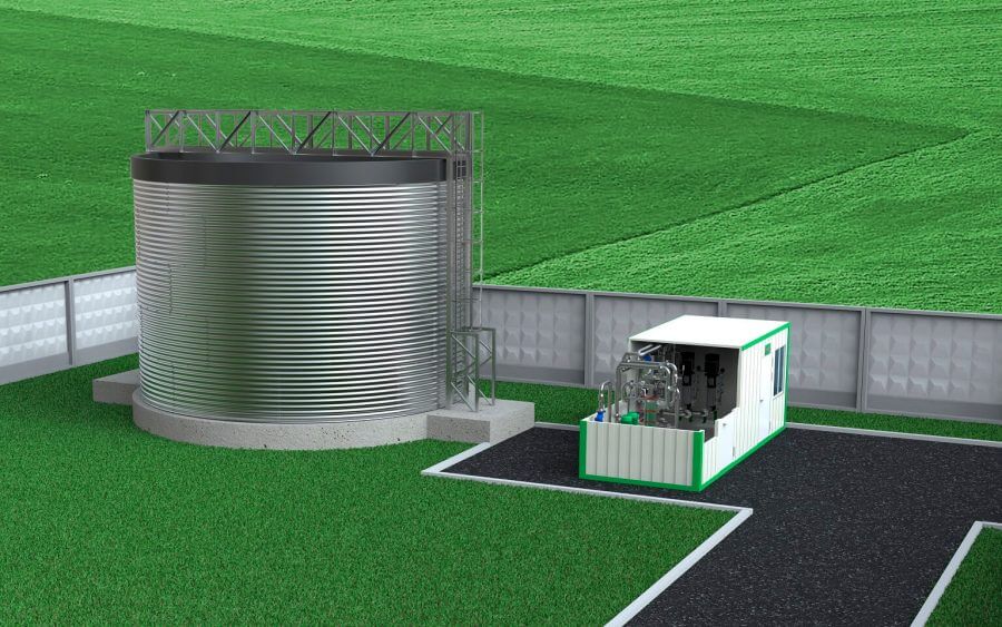 Tank without roof for katalog